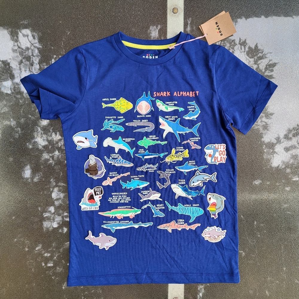 NWT GITD shark tee - Picture 7 of 16